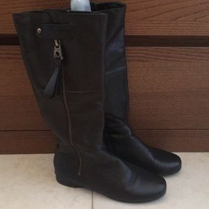 Nine West Black Leather Boots
